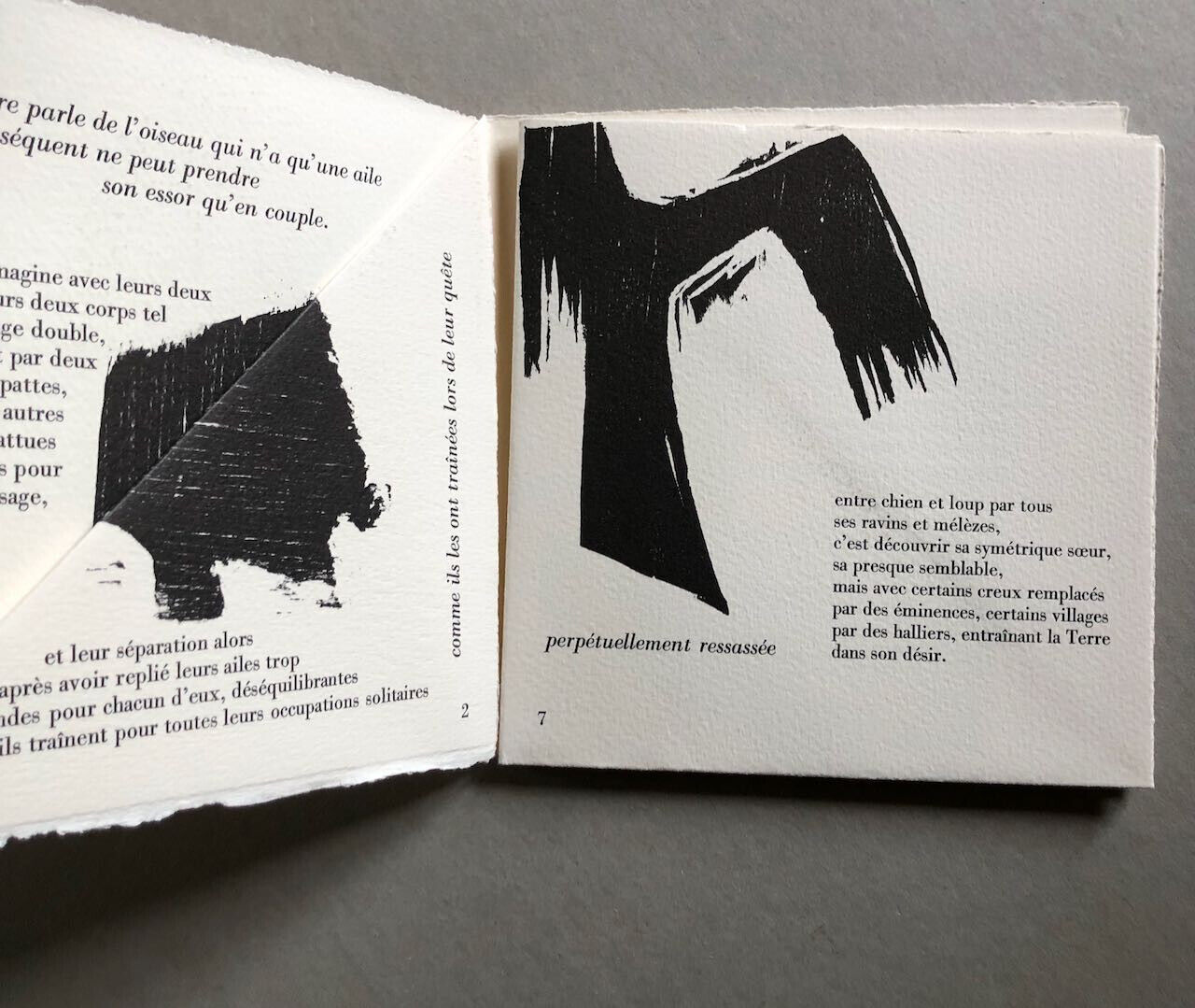 Michel Butor & Guido Llinas — Ailes — envoi autographe — Brocéliande — 1987.