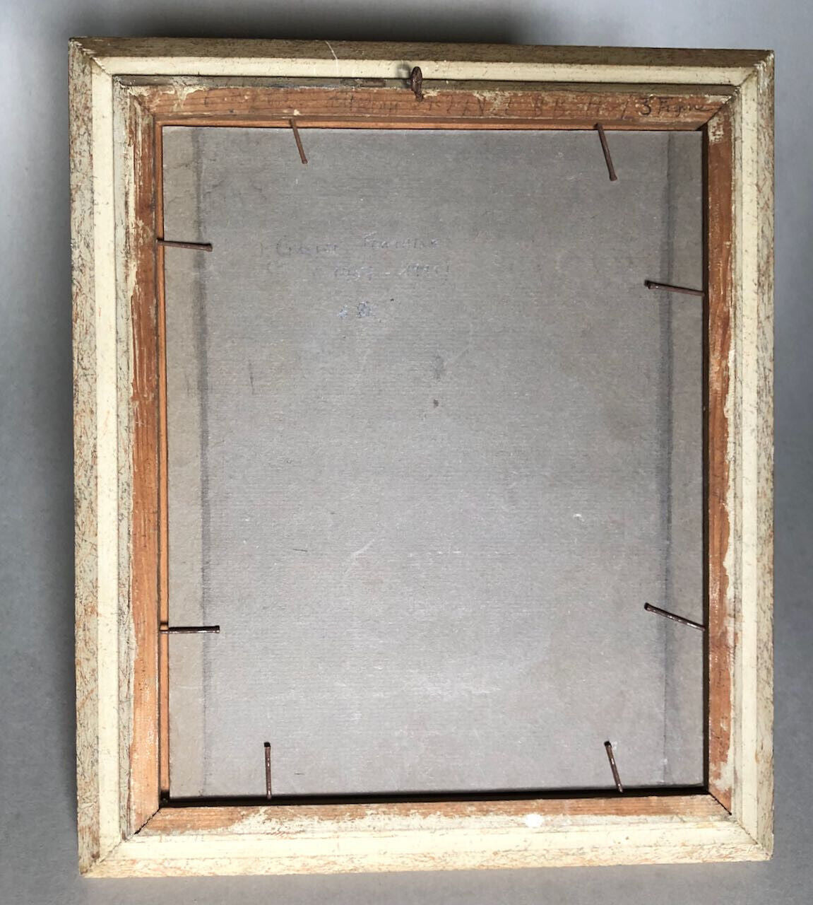 Gaston Fontaine — Chien - fox-terrier — huile sur carton signée en bas à droite