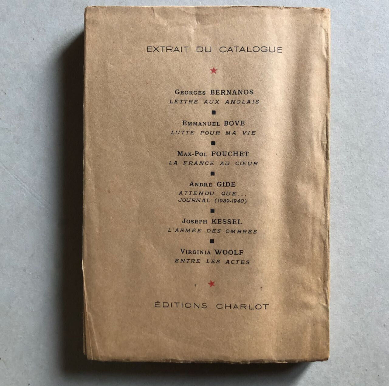 Arnault Tzanck — La Conscience créatrice — é.o. - envoi — Charlot — 1944.