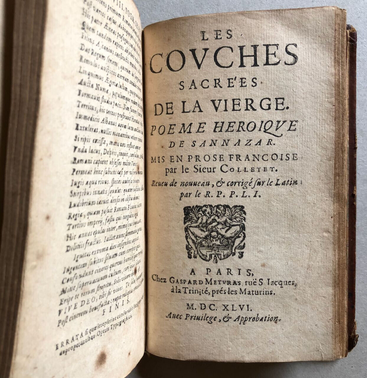 Philippe Labbe — Heroicae Poeseos Deliciae Ad Unius Virgilii Imitationem — 1646