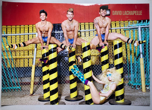 David Lachapelle — affiche photographique publicitaire — Happy socks — 2013.