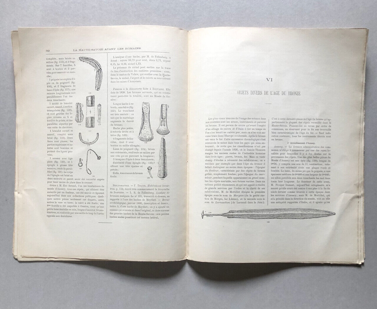 Louis Revon — La Haute-Savoie avant les Romains — 184 vignettes — Champion 1878