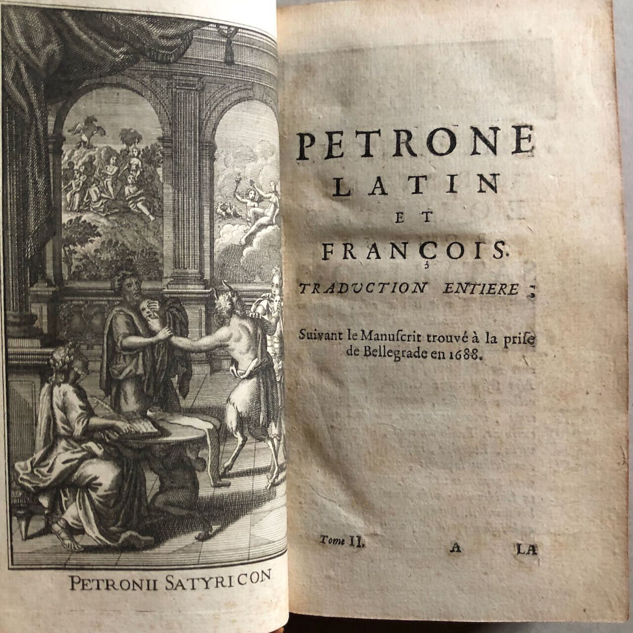Pétrone & François Nodot — Petrone latin et françois. Traduction entière — 1756.