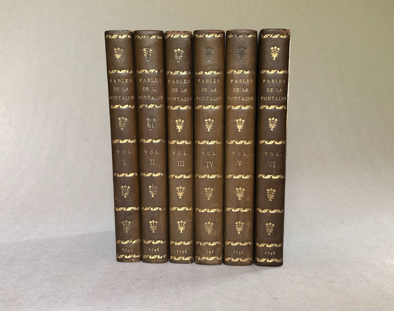 Jean de La Fontaine — Fables — 6 vol. - 275 pl. grav. — Bossange — an IV (1796).