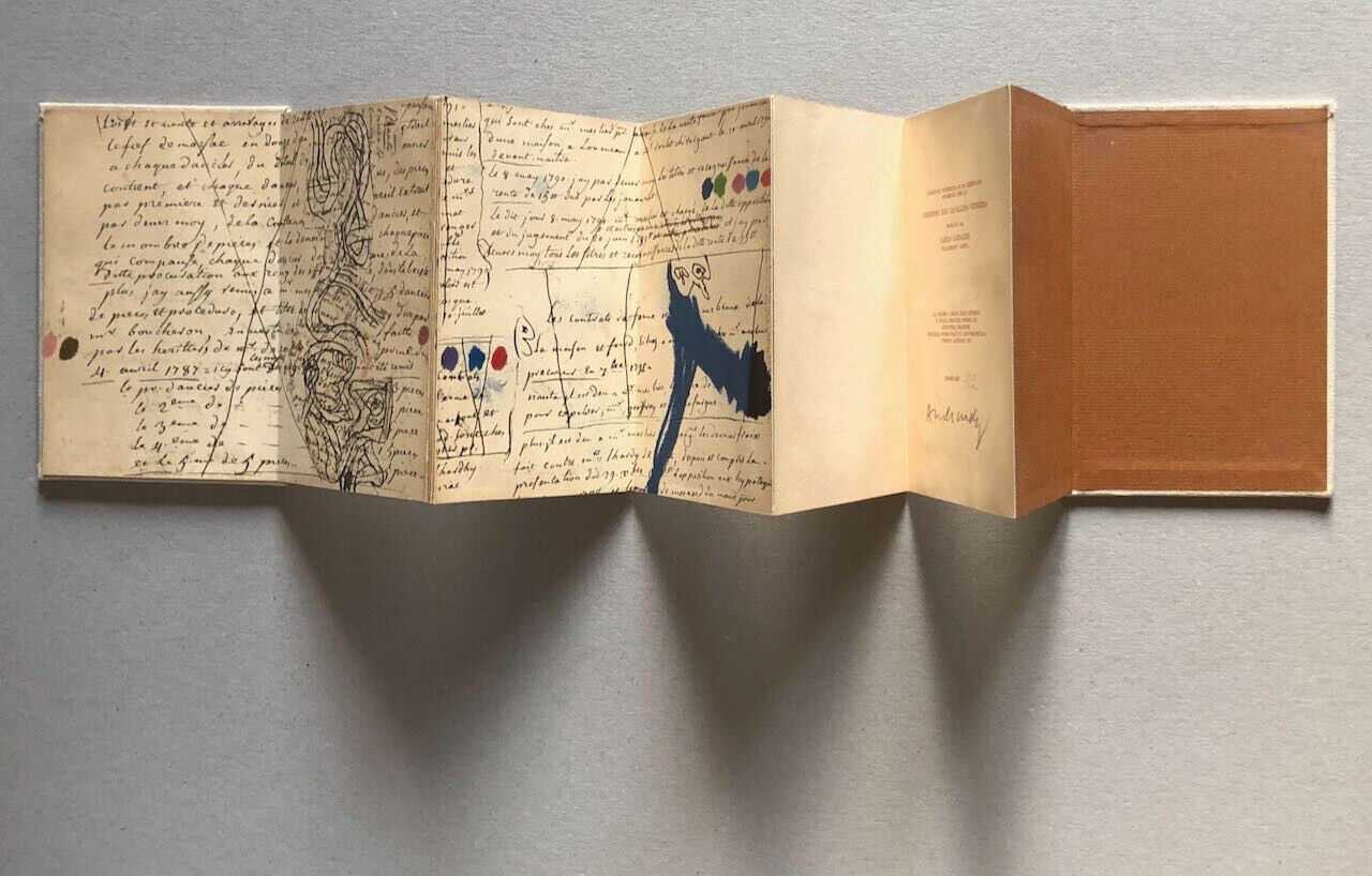 Pierre Alechinsky — Minutes — Leporello 1,80 m. — Edizioni del Cavallino — 1967.