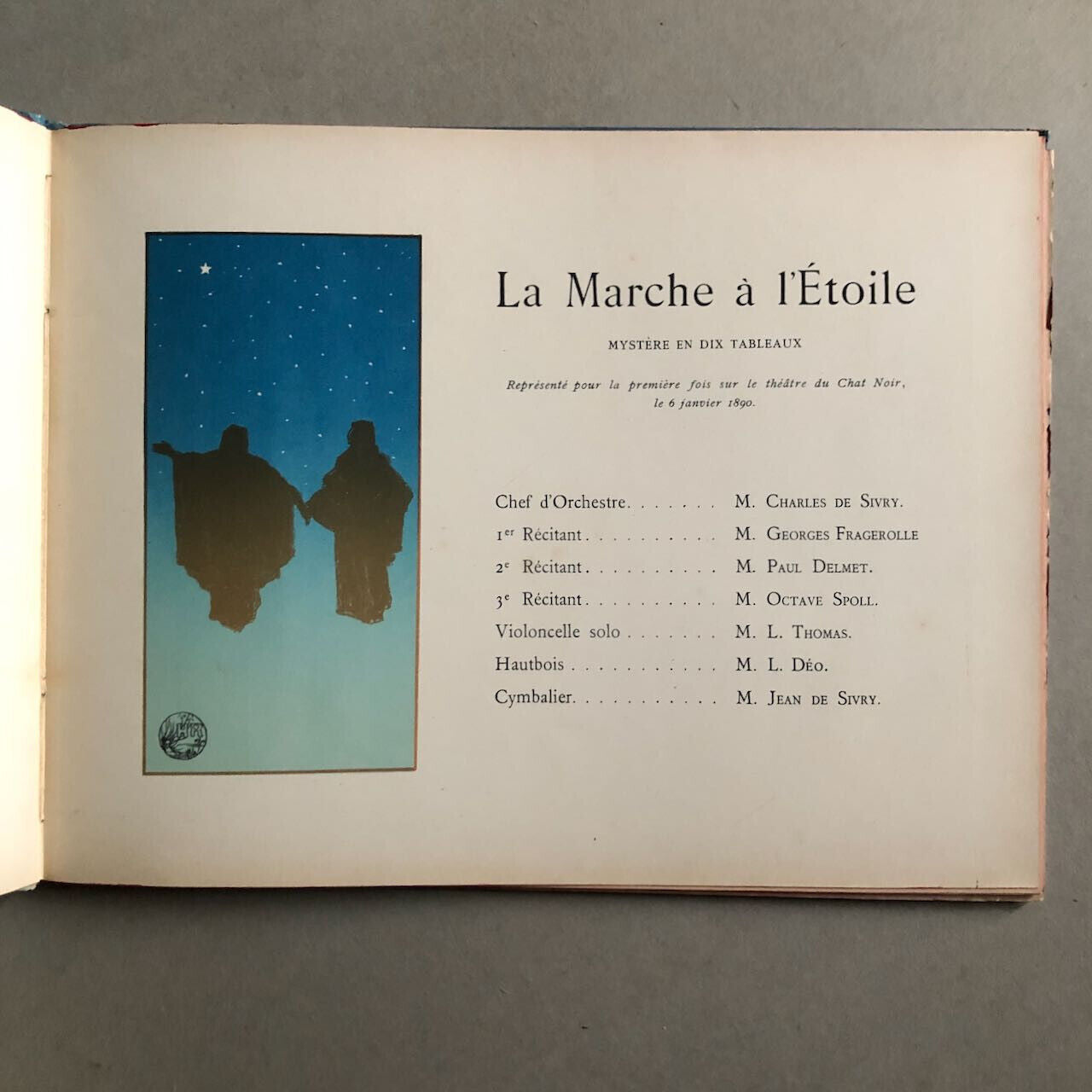 Georges Fragerolle — La Marche à l'étoile — ill. Henri Rivière — Enoch — 1890.