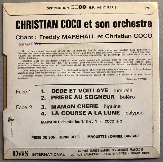 Christian Coco — Dede et voiti aye / Maman chérie +2 — Debs — 45 DD 165 — 60's.