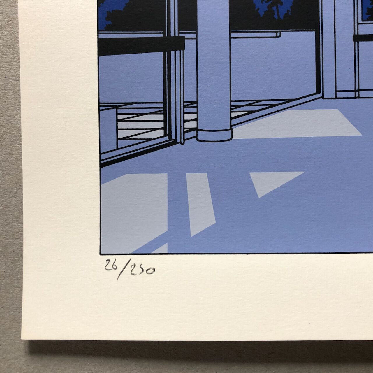 Jean-Pierre Lyonnet — La Villa Savoye — Le Corbusier — sérigraphie n°/250 signée