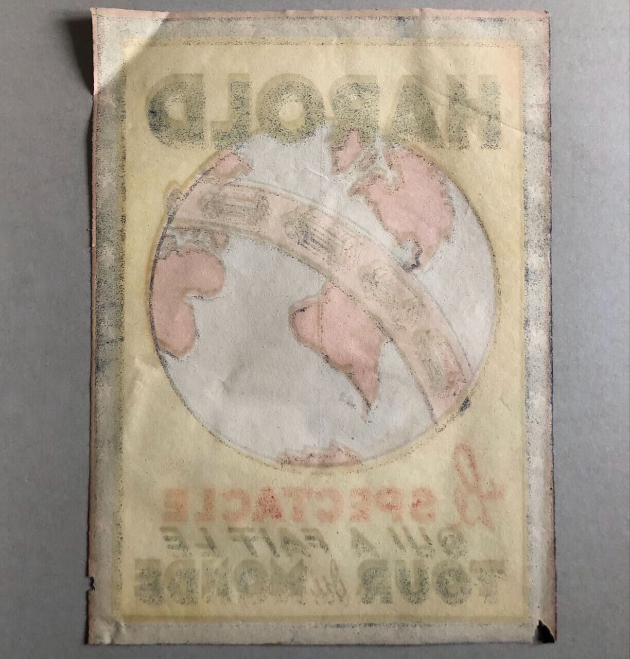 Harold — Le Spectacle qui fait le tour du monde — affichette lithographiée 1940