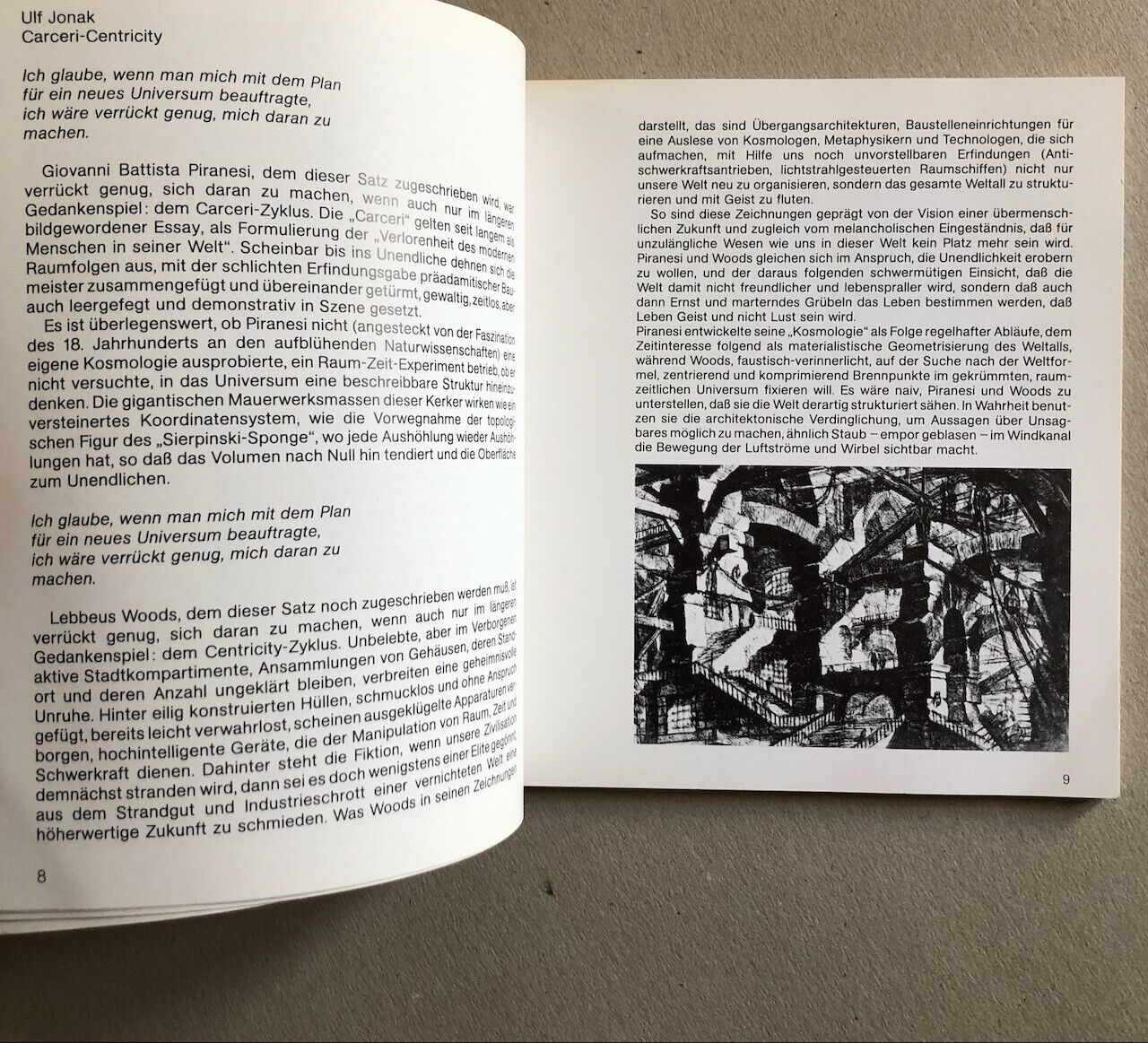 Lebbeus Woods — Centricity — catalogue de l'exposition à la galerie Aedes — 1987
