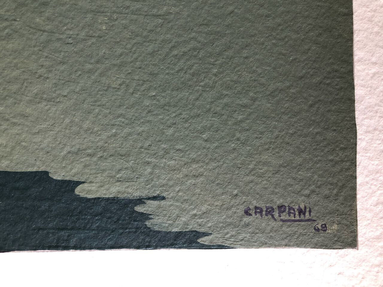 Ricardo Carpani — acrylique sur papier signée en bas à droite (41 x 65 cm.) 1969