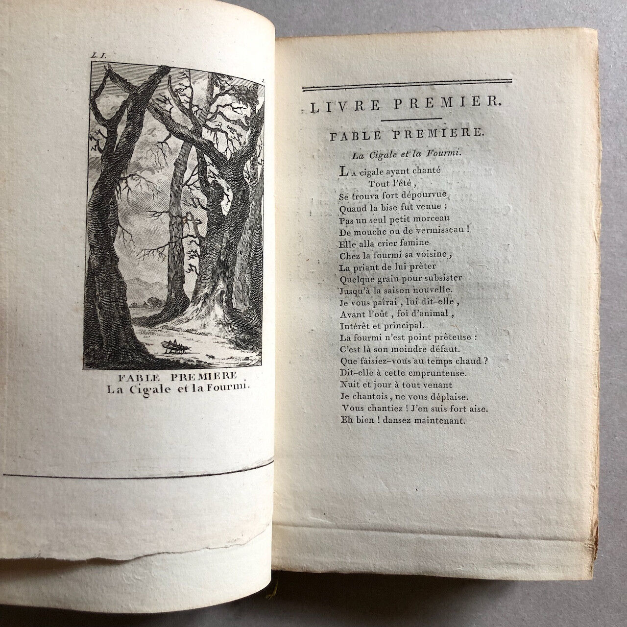Jean de La Fontaine — Fables — 6 vol. - 275 pl. grav. — Bossange — an IV (1796).
