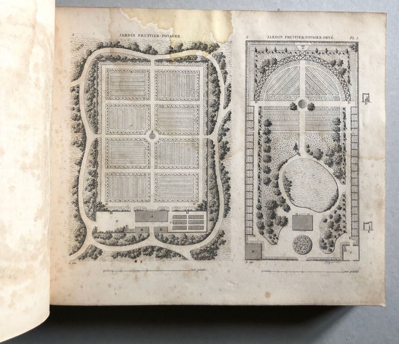 P. Boitard — Traité de la composition des jardins — Atlas seul — 160 pl. — 1839