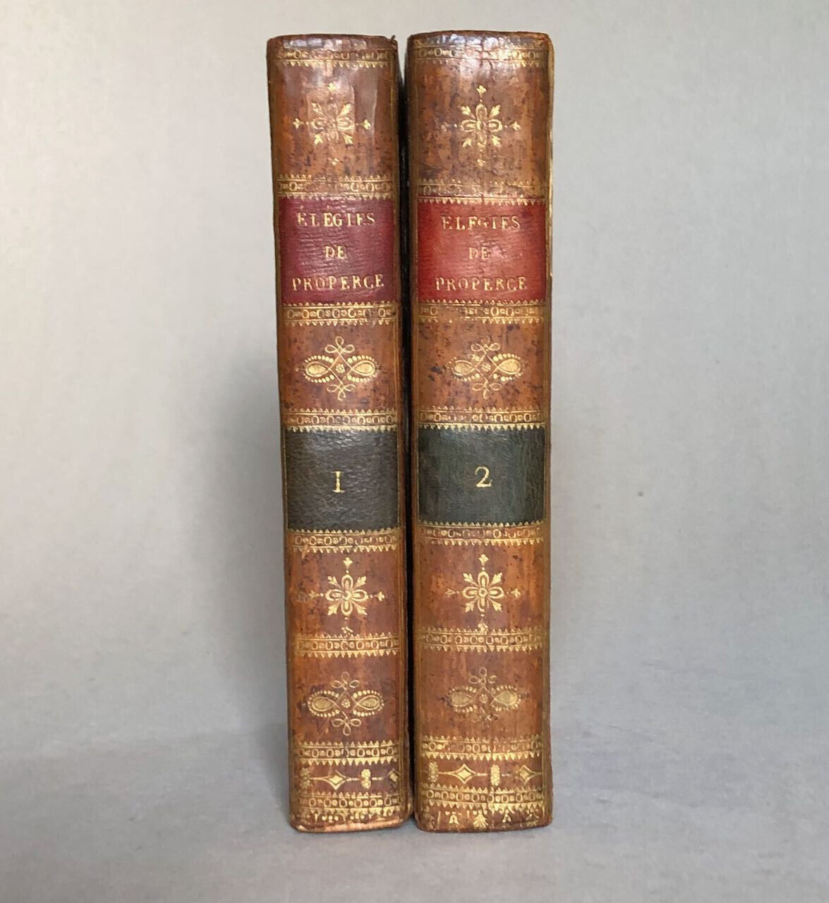 Properce, Delongchamps — Élégies — ex. sur vélin - gravures avt la lettre — 1802
