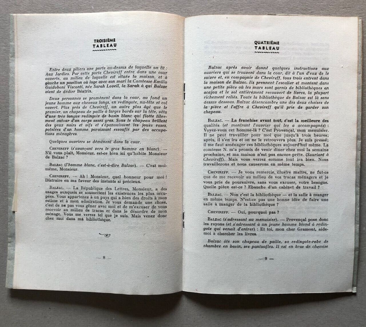 Léon Gozlan/ Marcel Bouteron — Une Visite aux Jardies — envoi autographe + carte