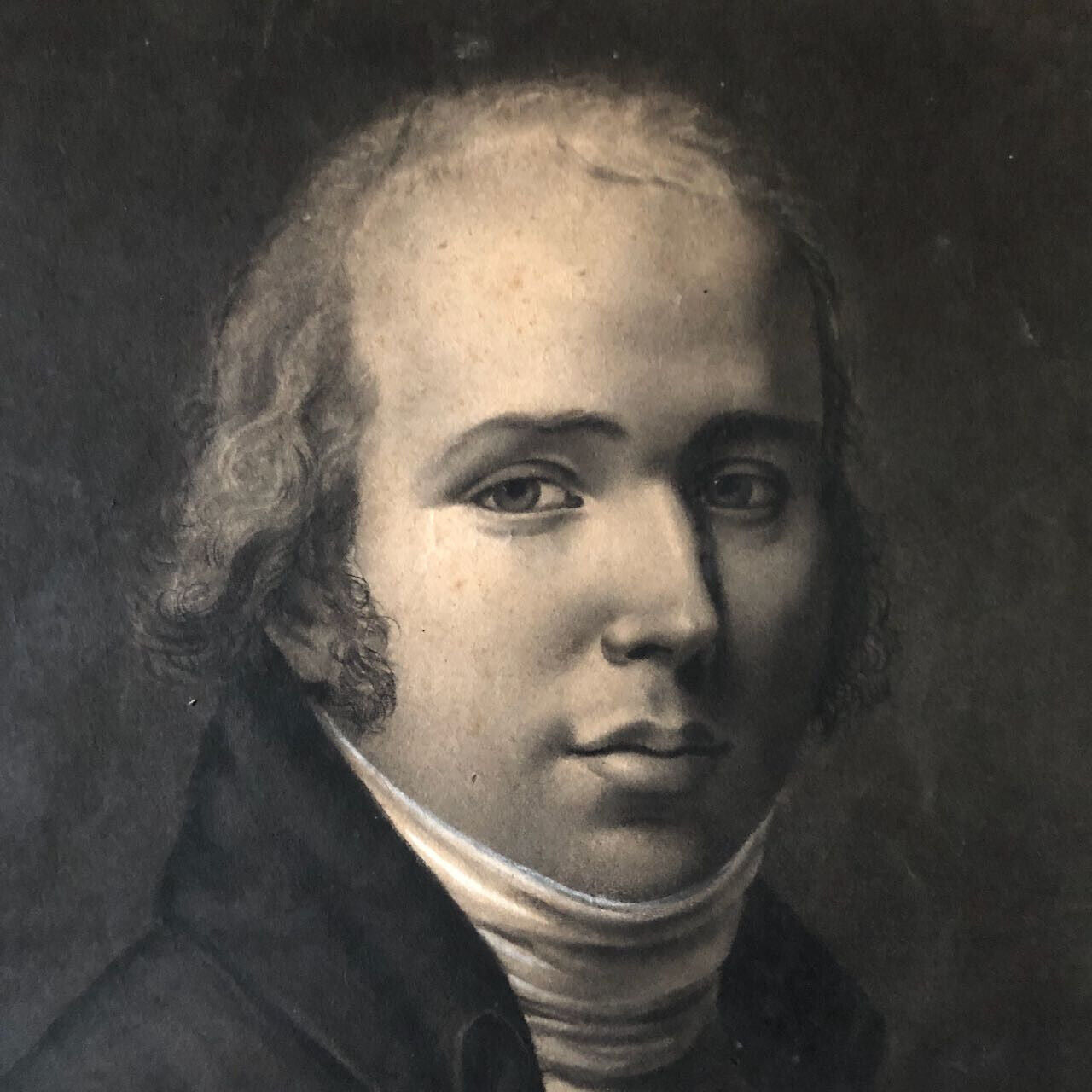 Portrait d'un homme de qualité — fusain sur papier — 48,5 x 38 cm. — circa 1810