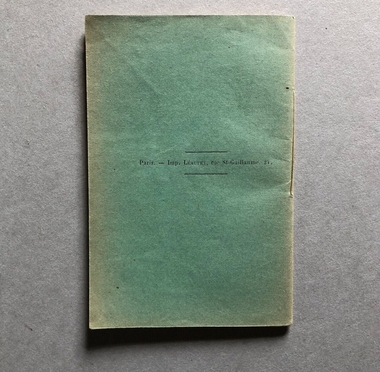Instruction sur la police des cafés, cabarets, auberges, jeu de hasard — c. 1900