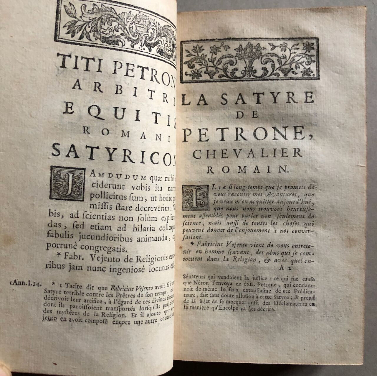 Pétrone & François Nodot — Petrone latin et françois. Traduction entière — 1756.