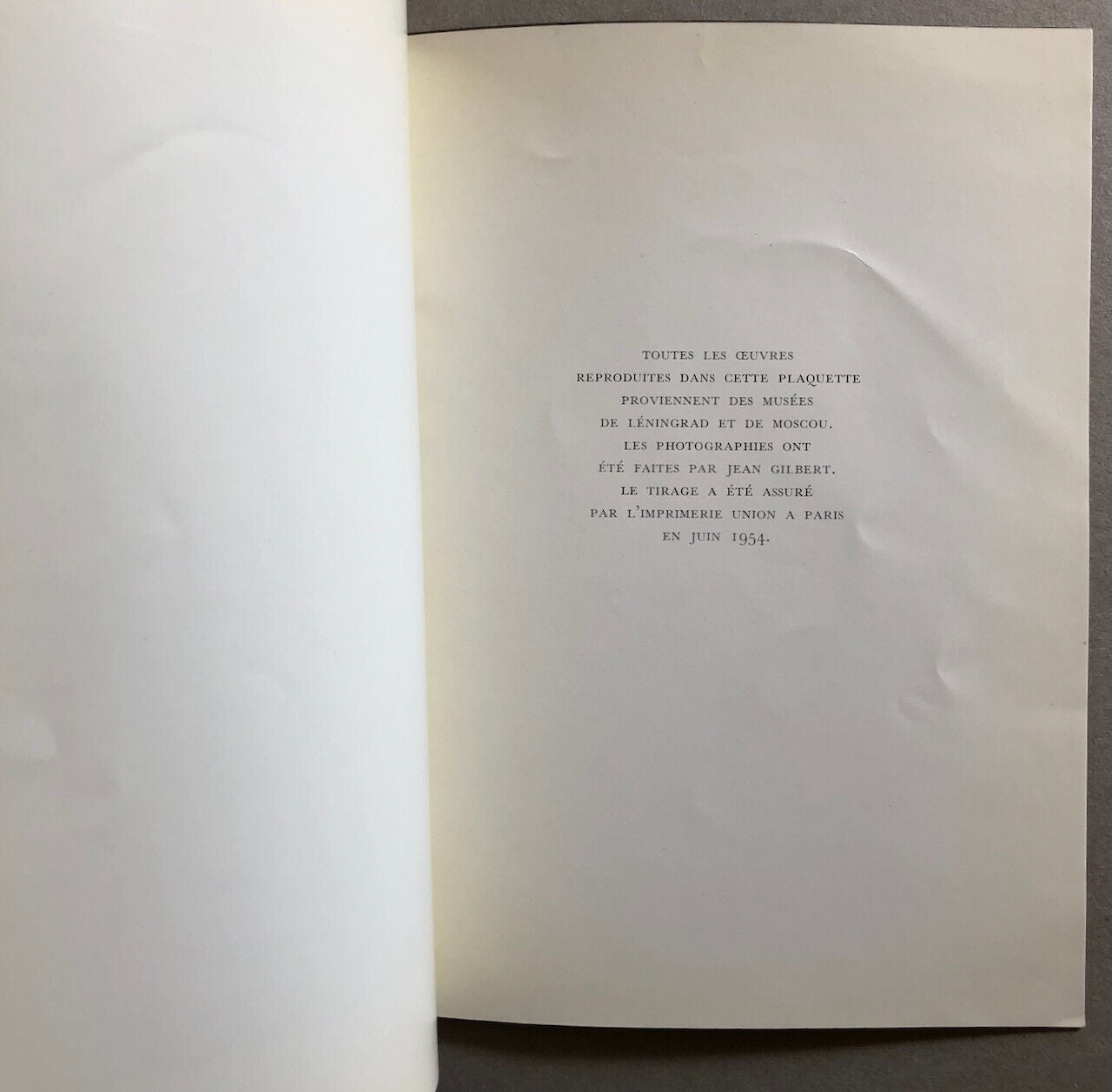 Picasso — catalogue de l'exposition au musée de la pensée française — 1954.