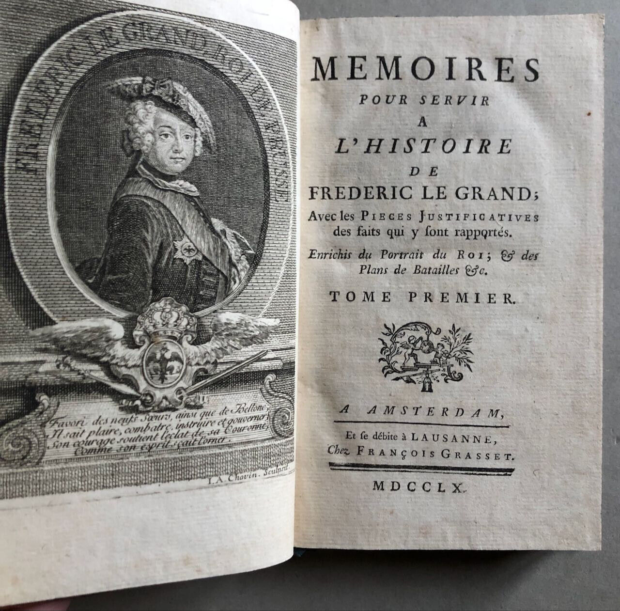 Mémoires pour servir à l’histoire de Frédéric Le Grand — 2 vol. — Grasset — 1760