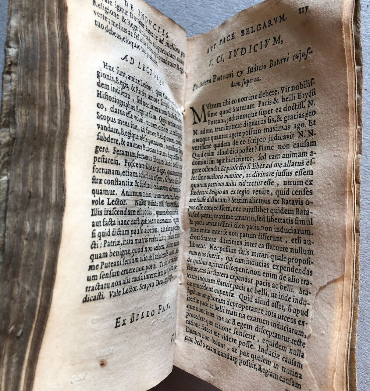 Puteanus, Lipse — De induciis aut pace Belgarum dissertationes — É.O. — 1633.