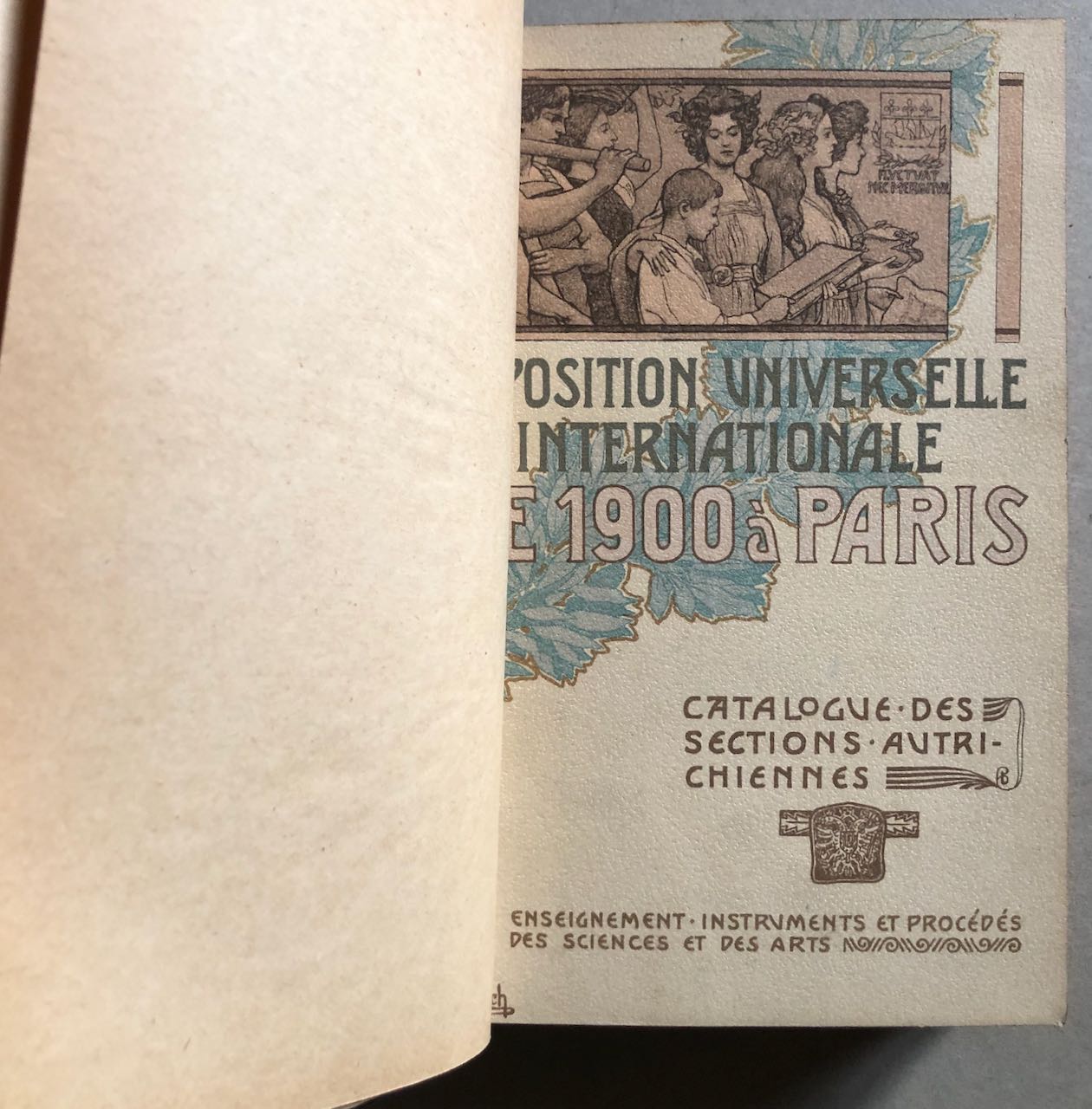 Exposition universelle de 1900 à Paris - Catalogue sections autrichiennes — é.o.