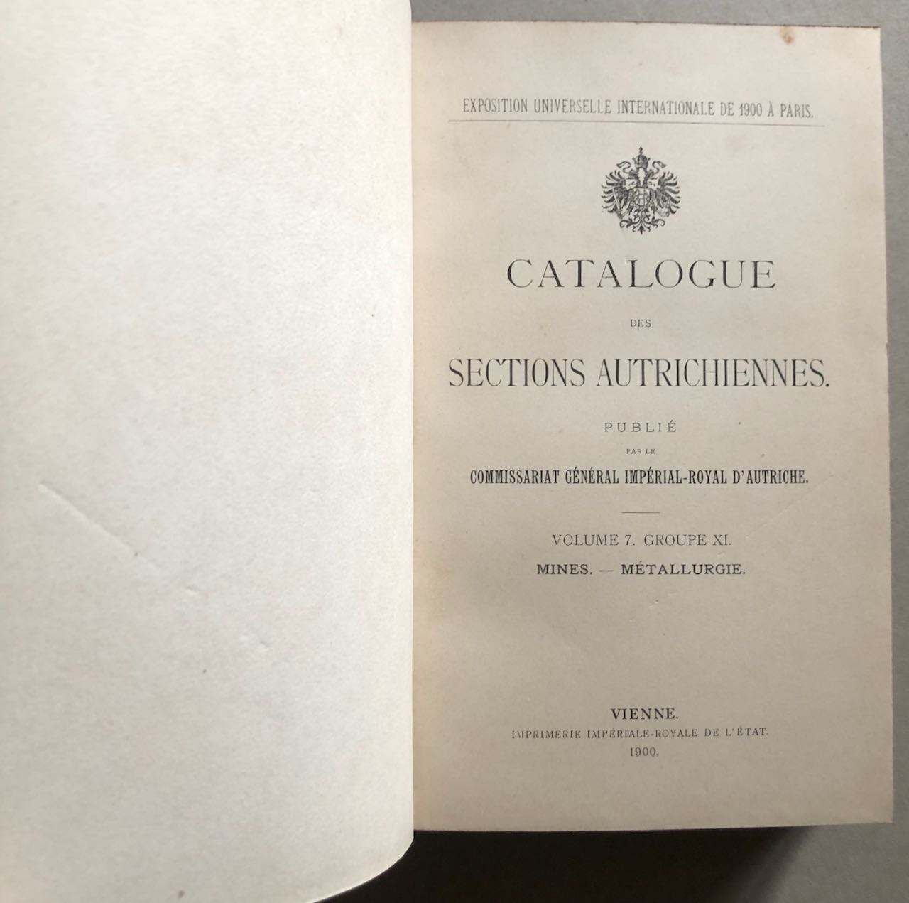 Exposition universelle de 1900 à Paris - Catalogue sections autrichiennes — é.o.