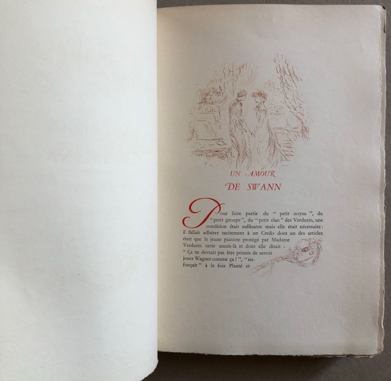 Marcel Proust — Un Amour de Swann — eaux-fortes originales de Pierre Laprade — N