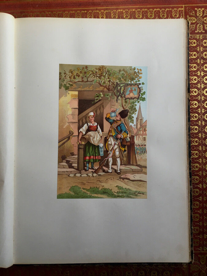 HENRY GANIER - COSTUMES RÉGIMENTS D'ALSACE AU XVIIe - ÉPINAL FROEREISEN - 1882