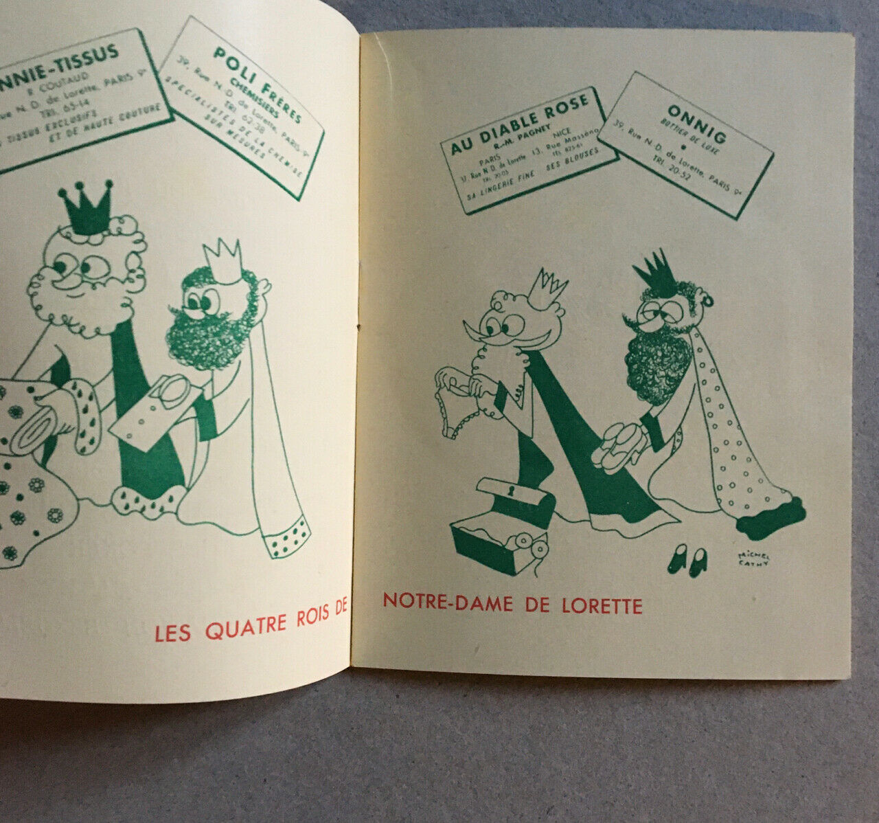 Romain Galant & Robert Rocca — La Tomate — theater-cabaret program — 1950.