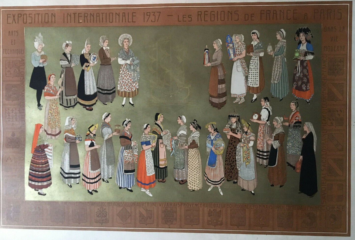 JEAN DUNAND - THE REGIONS OF FRANCE IN PARIS - UNIVERSAL EXHIBITION OF 1937.