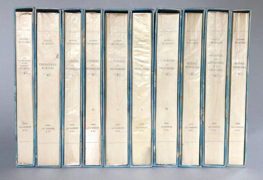 Alfred de Musset — Oeuvres complètes — 10 vol. — illustrations de Lepape — 1937.
