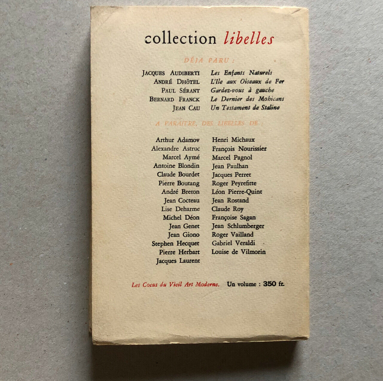 Salvador Dali — Les Cocus du vieil art moderne — É.O. — Fasquelle — 1956.