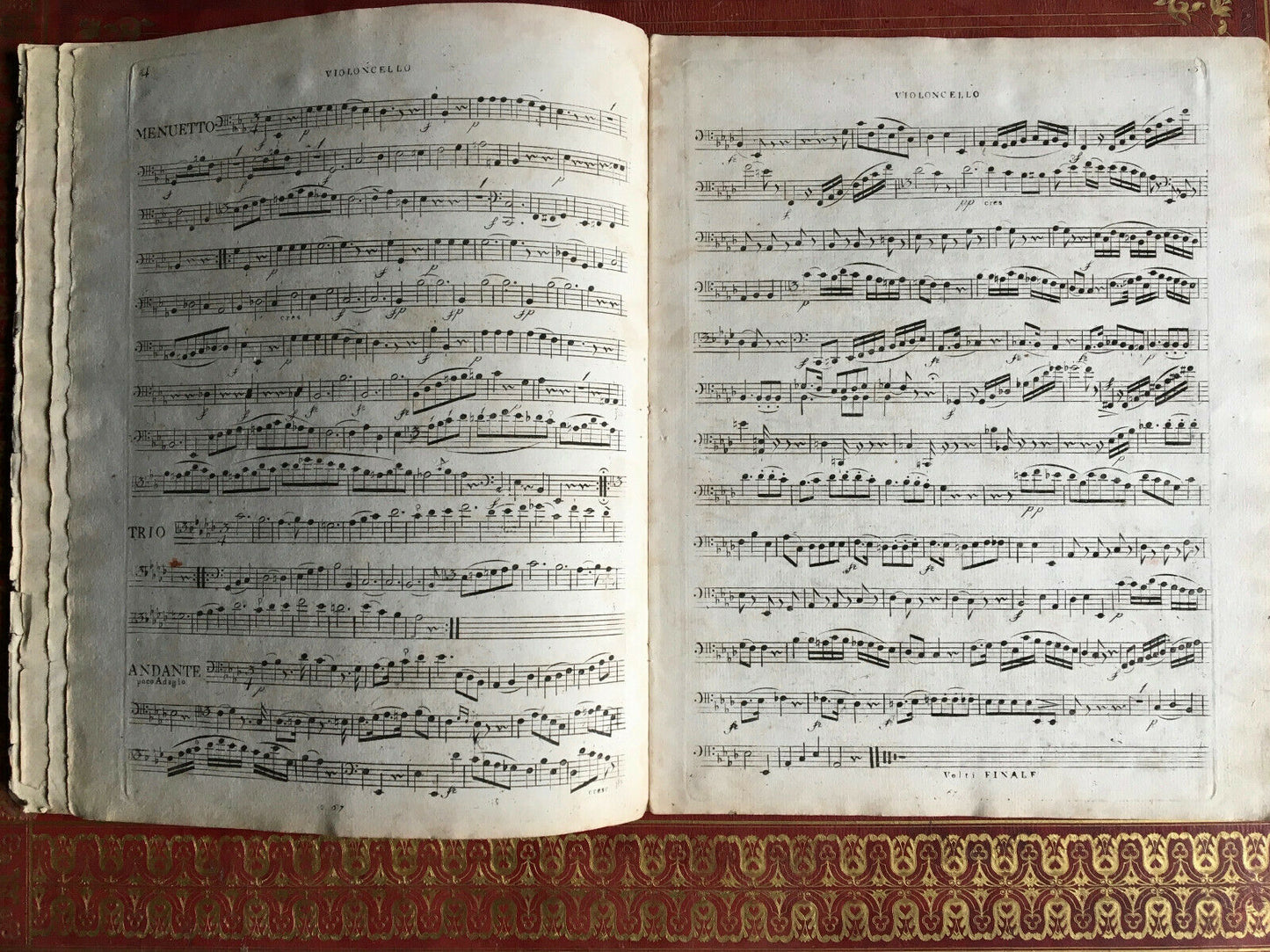 KROMMER / ROMBERG - SIX QUATUORS POUR VIOLONCELLE - SIEBER PÈRE - circa 1800.