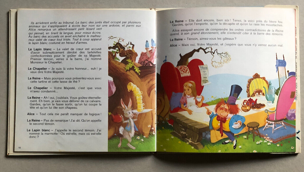 Lewis Carroll — Alice au pays des merveilles — Micheline Presle — Adès — ALB 218