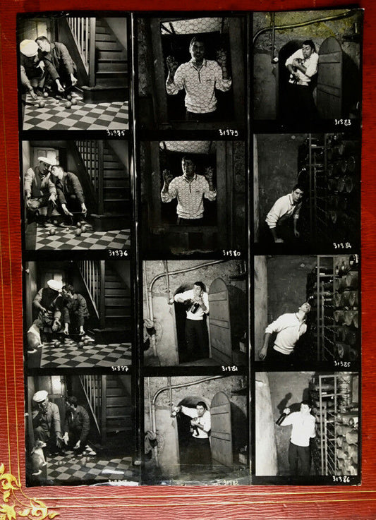 JEAN MAINBOURG - EDMOND TAILLET, FANCY - 6x6 CONTACT SHEET - STAMP.