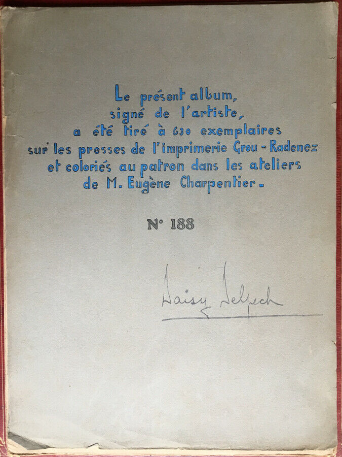 Daisy Delpech — "Croix=Rouge" s'en va-t-en guerre — édition originale numérotée sur 630 — Boccard — 1918.