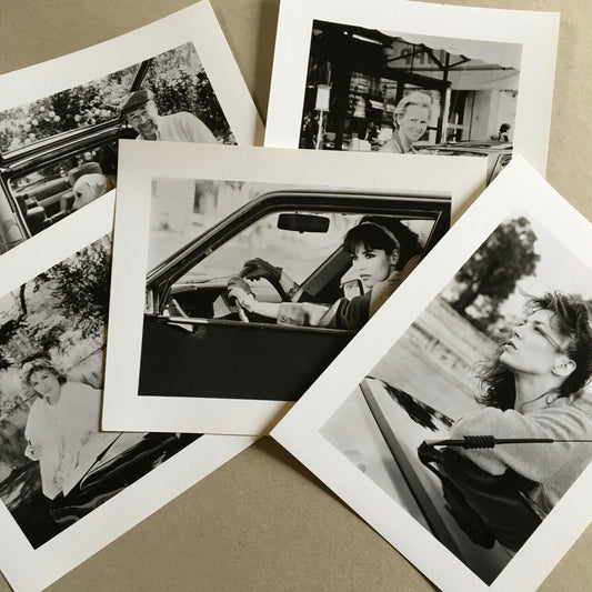 Jane Birkin, Adjani, Noiret… — 5 superfive advertising photographs - super 5