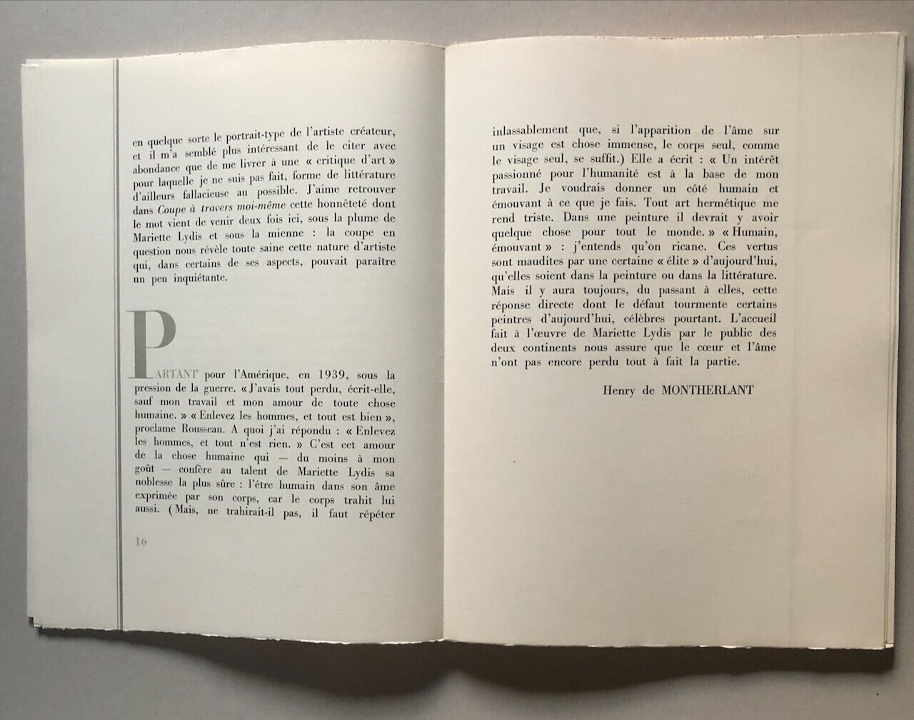 Mariette Lydis — intro. par Henry de Montherlant — dessin original signé — 16 pl