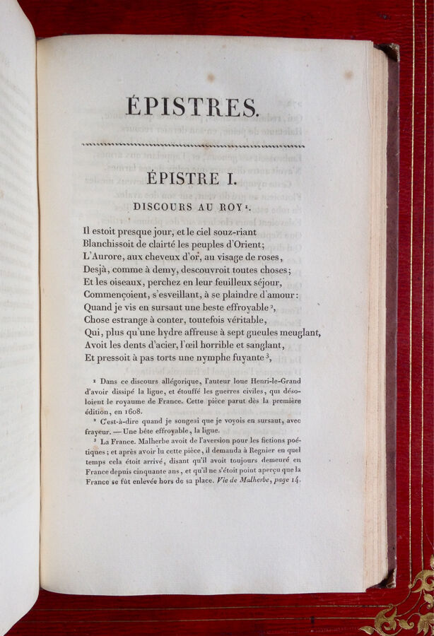 OEUVRES COMPLÈTES DE MATHURIN RÉGNIER, COMMENTAIRE DE BROSSETTE - LEQUIEN - 1822