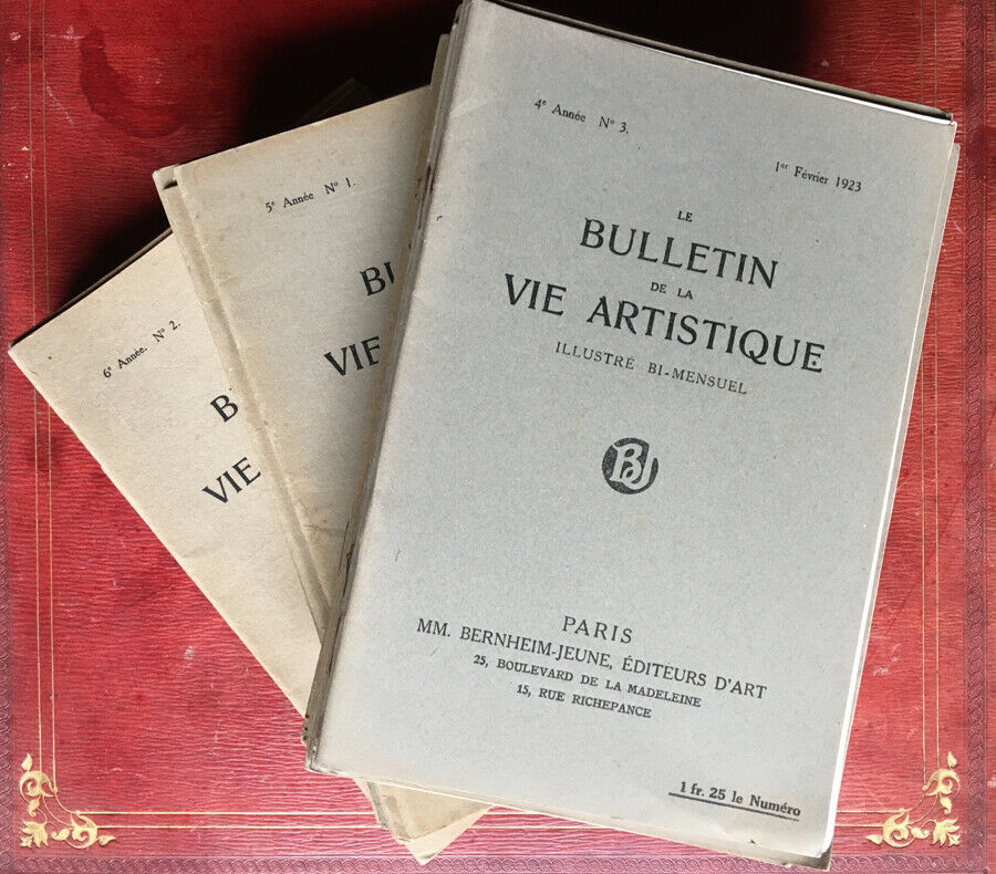 Félix Fénéon — The Bulletin of artistic life — 48 issues over three years — Bernheim-Jeune — 1923 to 1925.
