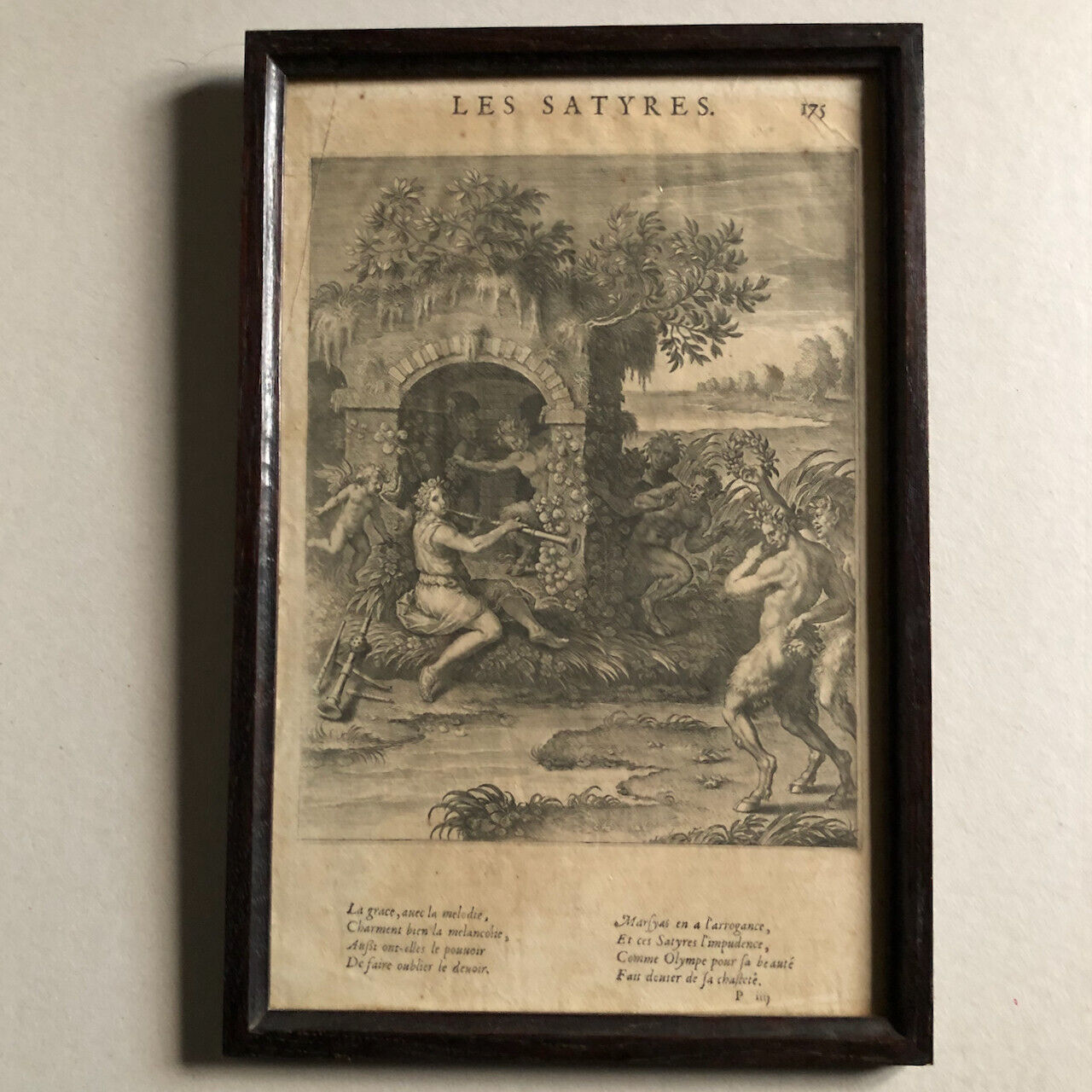 D'après Antoine Caron — Les Satyres — gravure en taille douce — 31x20 — c. 1620.