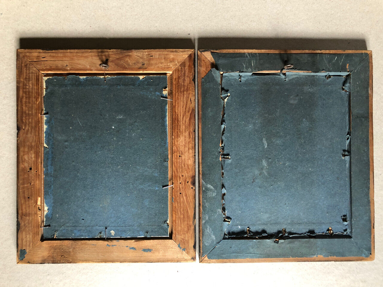 2 peintures sur feuille de peepal - bodhi figuier — Chine — fin du XIXe siècle.