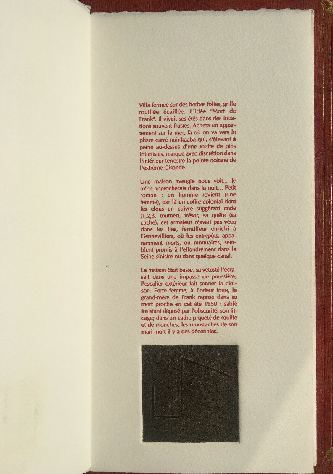 HUBERT LUCOT - FRASQUE - ILL. JACQUES CLERC - É.O. N°1 / 25 - LA SÉTÉRÉE - 1999.