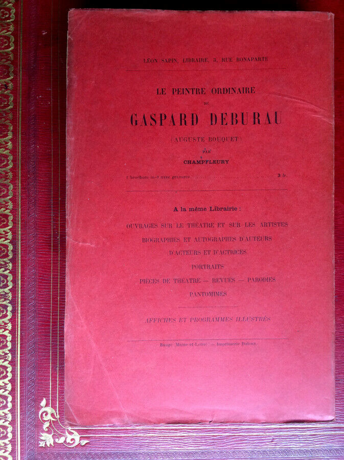 LOUIS PÉRICAUD - LE THÉÂTRE DES FUNAMBULES - ÉDITION ORIGINALE - SAPIN 1897
