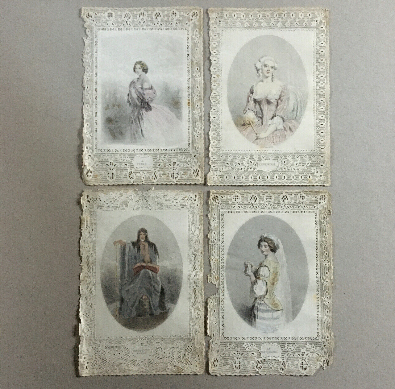 Paul Gavarni (1804-1866) — 4 canivets gravés sur acier — Gabriel de Gonet — 1850