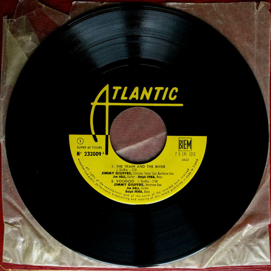 JIMMY GIUFFRE - THE TRAIN & THE RIVER + 3 NEW-PORT - 45 EP ATLANTIC 232.009 1962