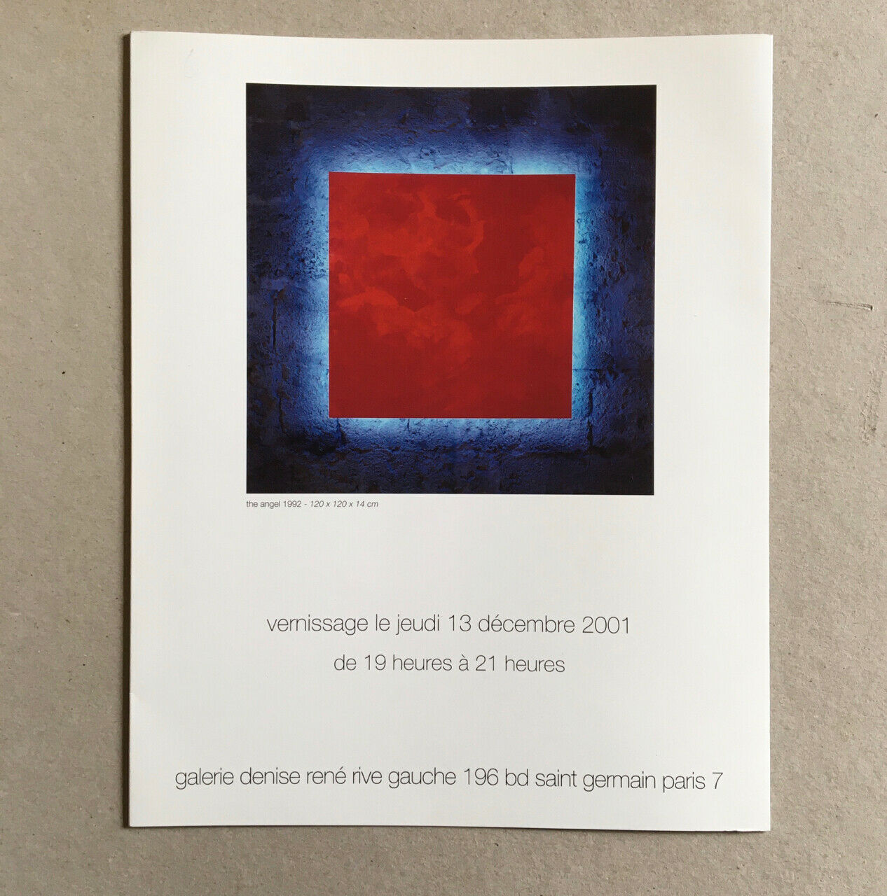 Antonakos — catalog of the exhibition at the Denise René gallery — 2001.