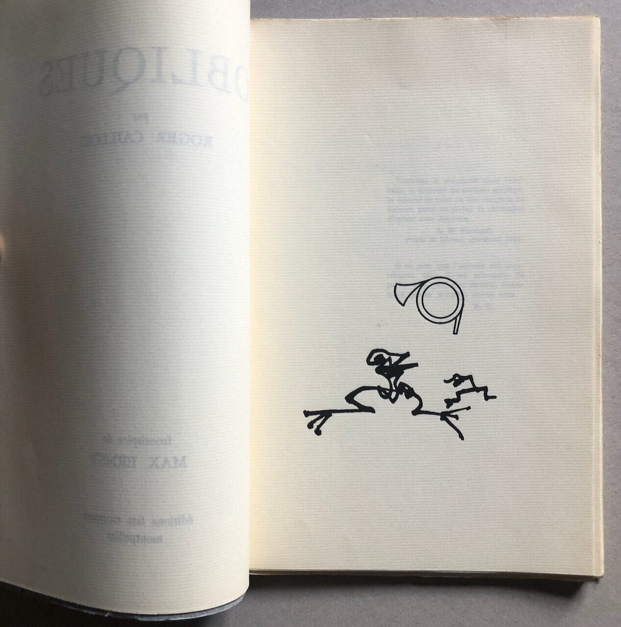 Roger Caillois — Obliques — frontispice de Max Ernst — é.o. — Fata Morgana 1967