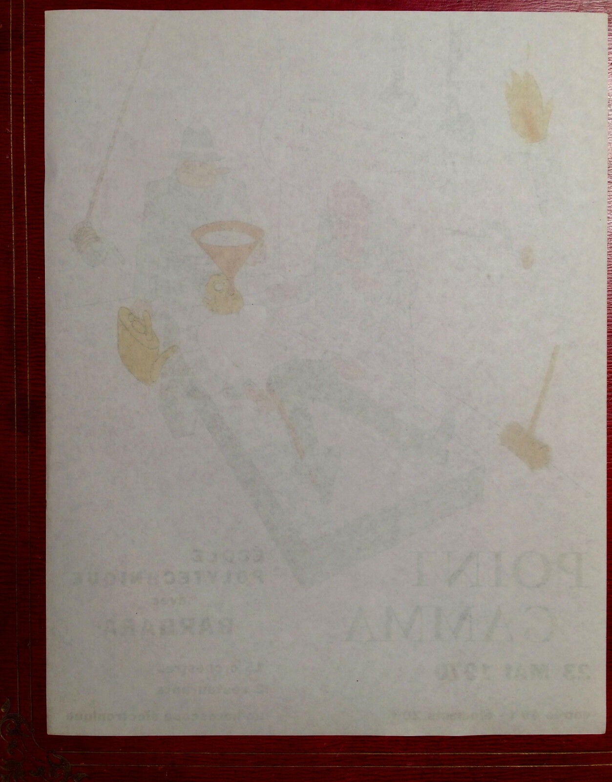 POINT GAMMA - POLYTECHNICAL SCHOOL EVENING POSTER - X - BARBARA - 21x27 - 1970.